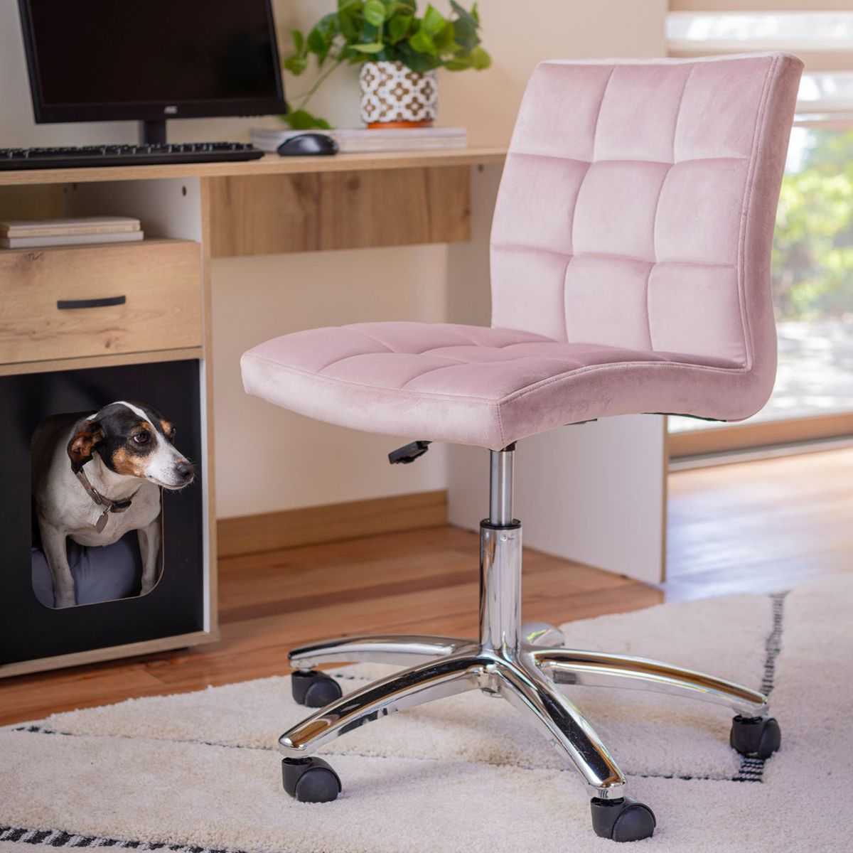 JUST HOME COLLECTION - Silla Escritorio Dana Rosado