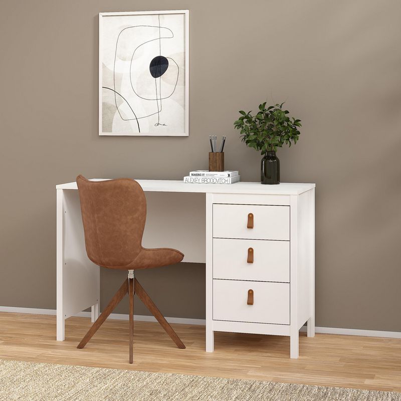 TVILUM - Escritorio Madrid Blanco 120.4x76.5x48 cm