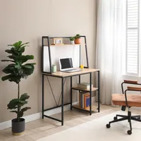 Escritorio con Pizarra Veleda Madera Negro 90x136x50 cm