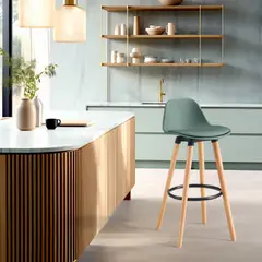 JUST HOME COLLECTION - Silla Bar Frank Verde 89x38.5x43.5 cm