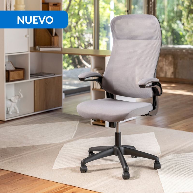 JUST HOME COLLECTION - Silla Escritorio Ejecutiva Boston Gris