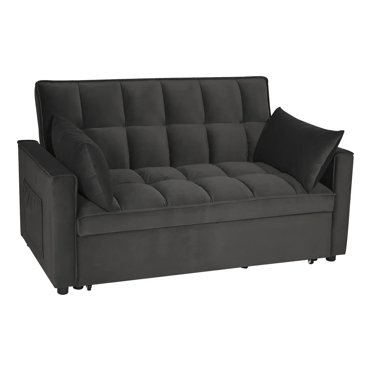 JUST HOME COLLECTION - Futón Cama Teki Negro 162x93x94 cm