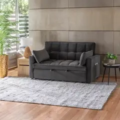 JUST HOME COLLECTION - Futón Cama Teki Negro 162x93x94 cm