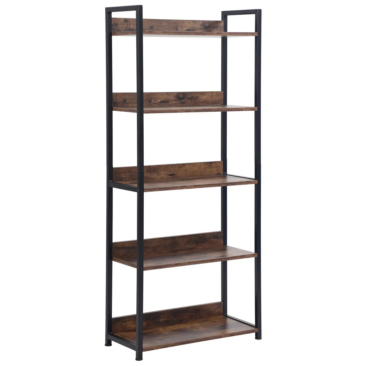 JUST HOME COLLECTION - Estante Wool Metal 5 Nivel(es) 55x140x27 cm Negro/Café