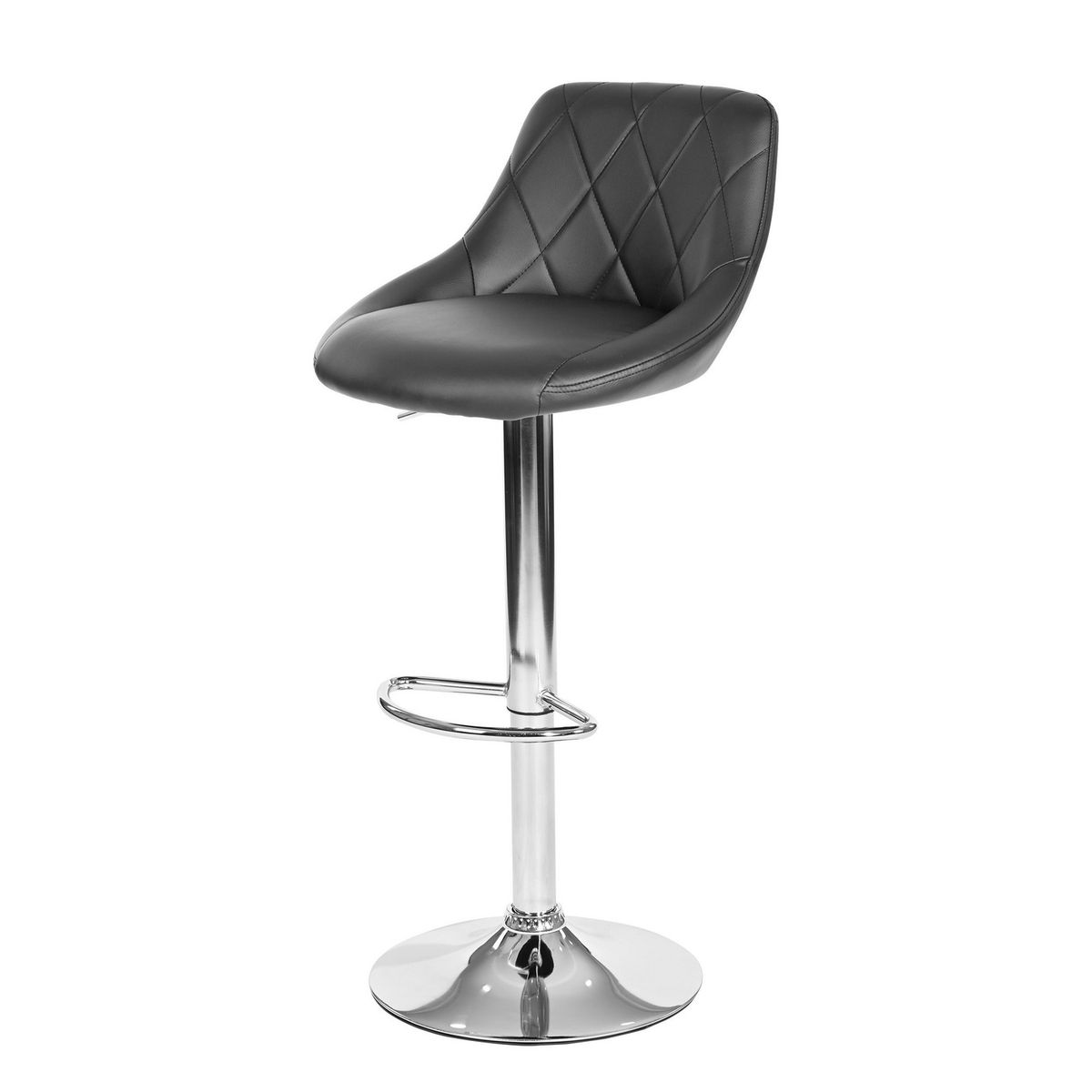 JUST HOME COLLECTION - Silla bar Hatan Negro 103x45.5x50 cm