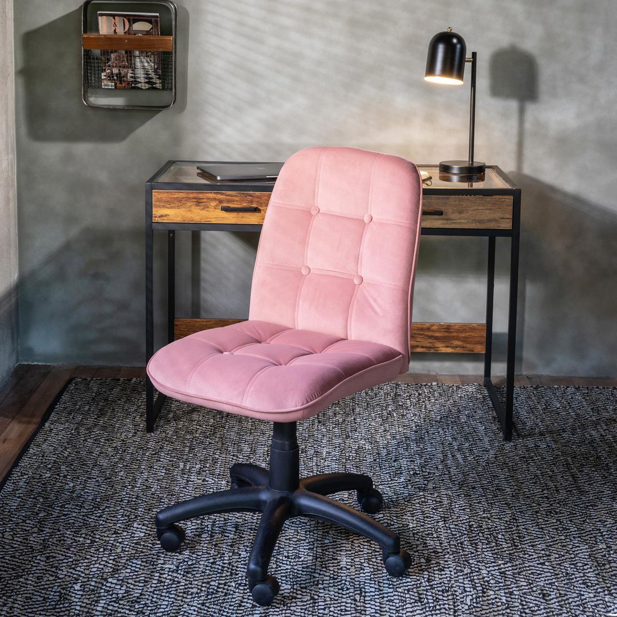 JUST HOME COLLECTION - Silla Escritorio Kuki Rosado