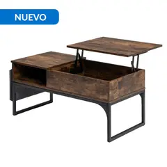 JUST HOME COLLECTION - Mesa de centro Zola Café 100x50x45 cm