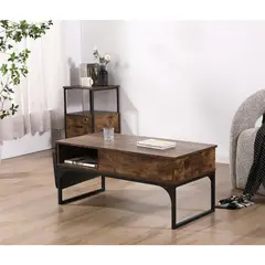 JUST HOME COLLECTION - Mesa de centro Zola Café 100x50x45 cm