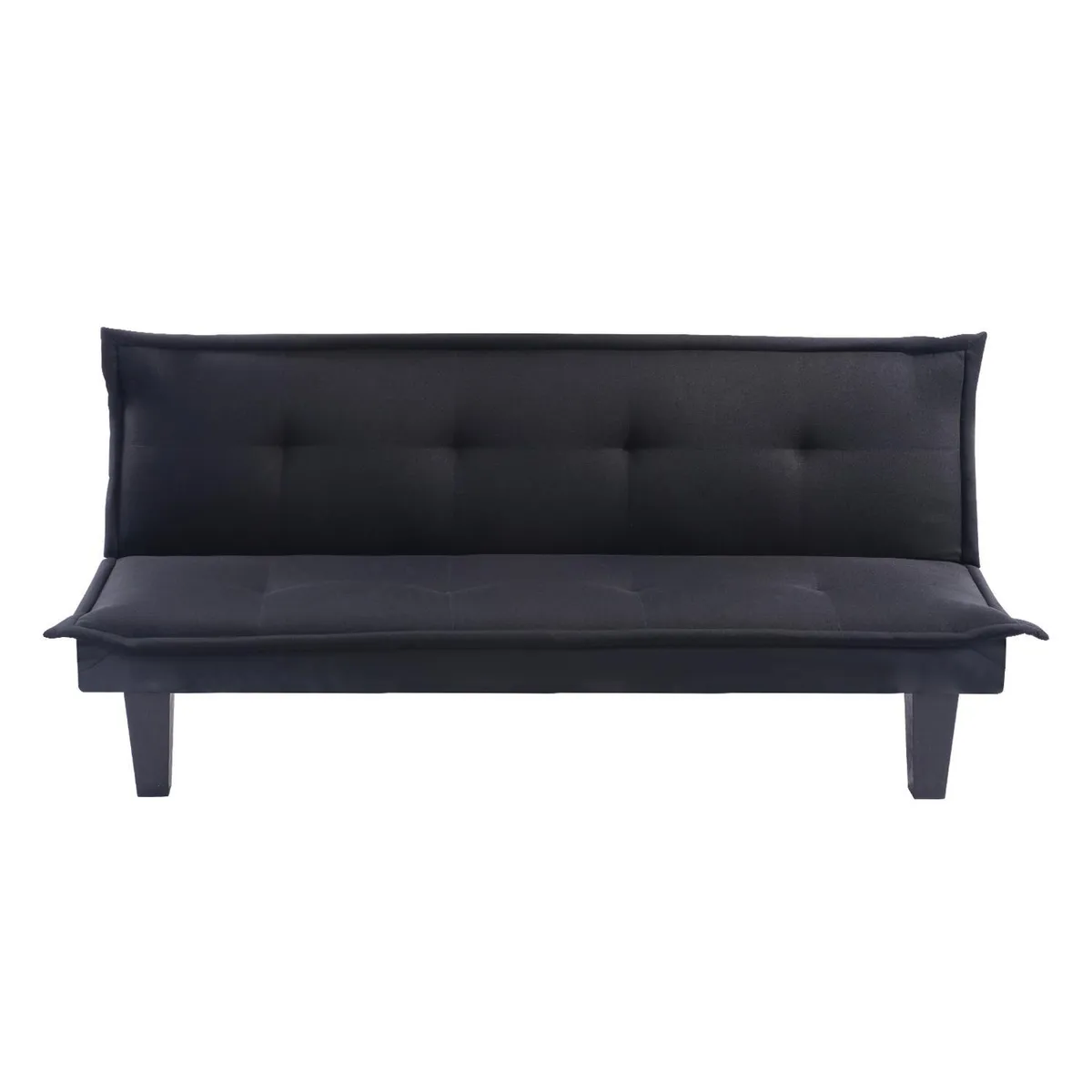 JUST HOME COLLECTION - Futón Kald Negro 165x75x72 cm