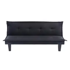JUST HOME COLLECTION - Futón Kald Negro 165x75x72 cm
