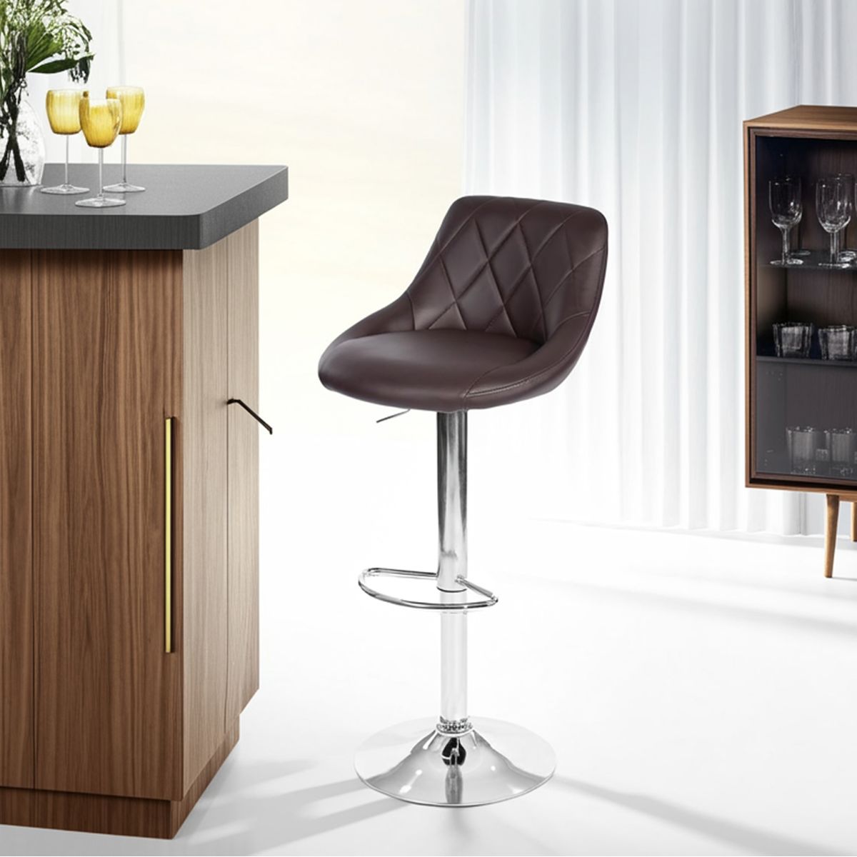 JUST HOME COLLECTION - Silla bar Hatan Café 103x45.5x50 cm