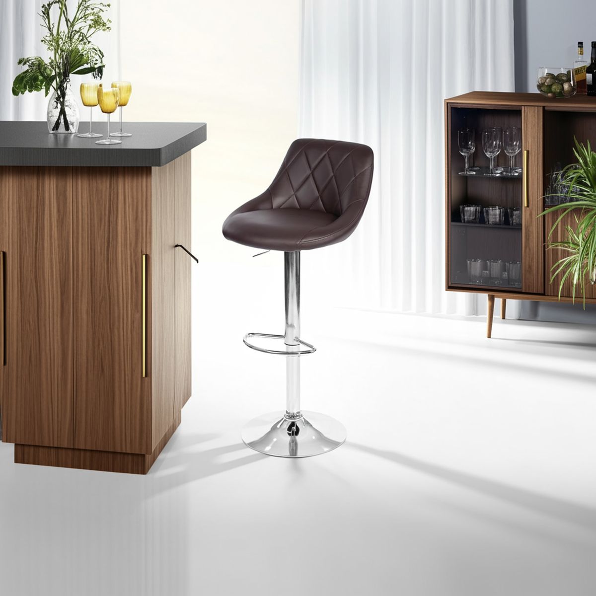 JUST HOME COLLECTION - Silla bar Hatan Café 103x45.5x50 cm