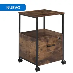 JUST HOME COLLECTION - Cajonera Wool 1 Cajones Café 66x40x40 cm