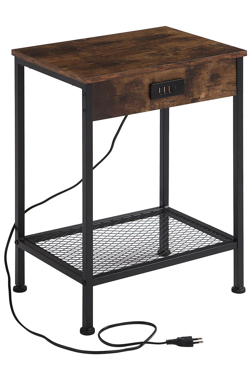 JUST HOME COLLECTION - Mesa lateral Oakham Café 38x28x52 cm