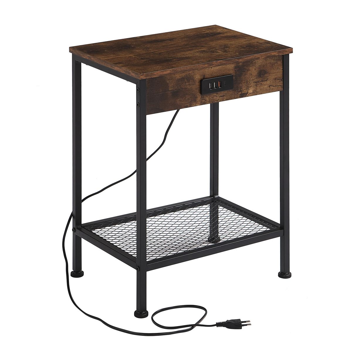 JUST HOME COLLECTION - Mesa lateral Oakham Café 38x28x52 cm