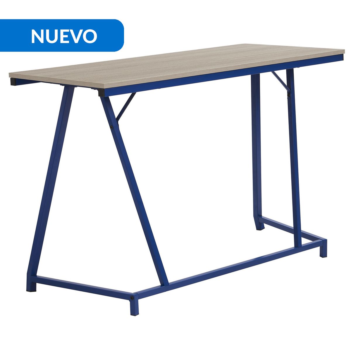 JUST HOME COLLECTION - Escritorio Prate Madera/Azul 110x75x50 cm