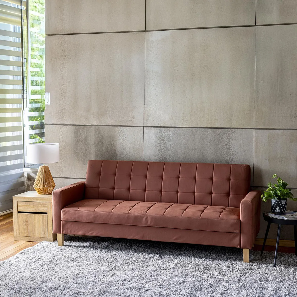 JUST HOME COLLECTION - Futón con Almacenamiento Lucía 204x85x81 cm