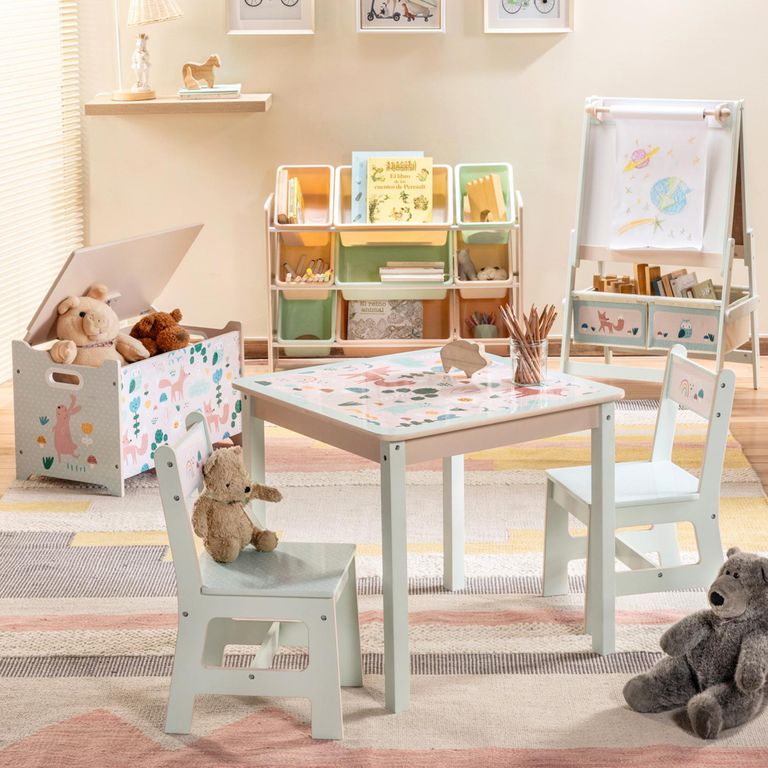 Set mesa + 2 sillas Bosque Multicolor 60x55x60 cm