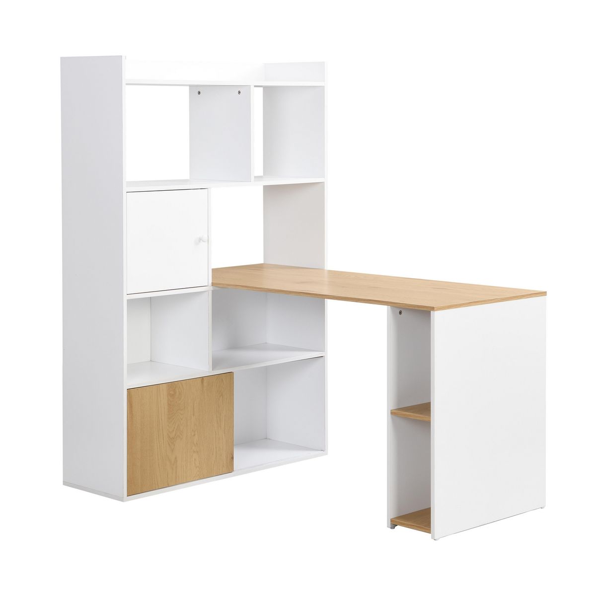 JUST HOME COLLECTION - Escritorio Mendoza Blanco, Madera 100x154.5x34.4 cm