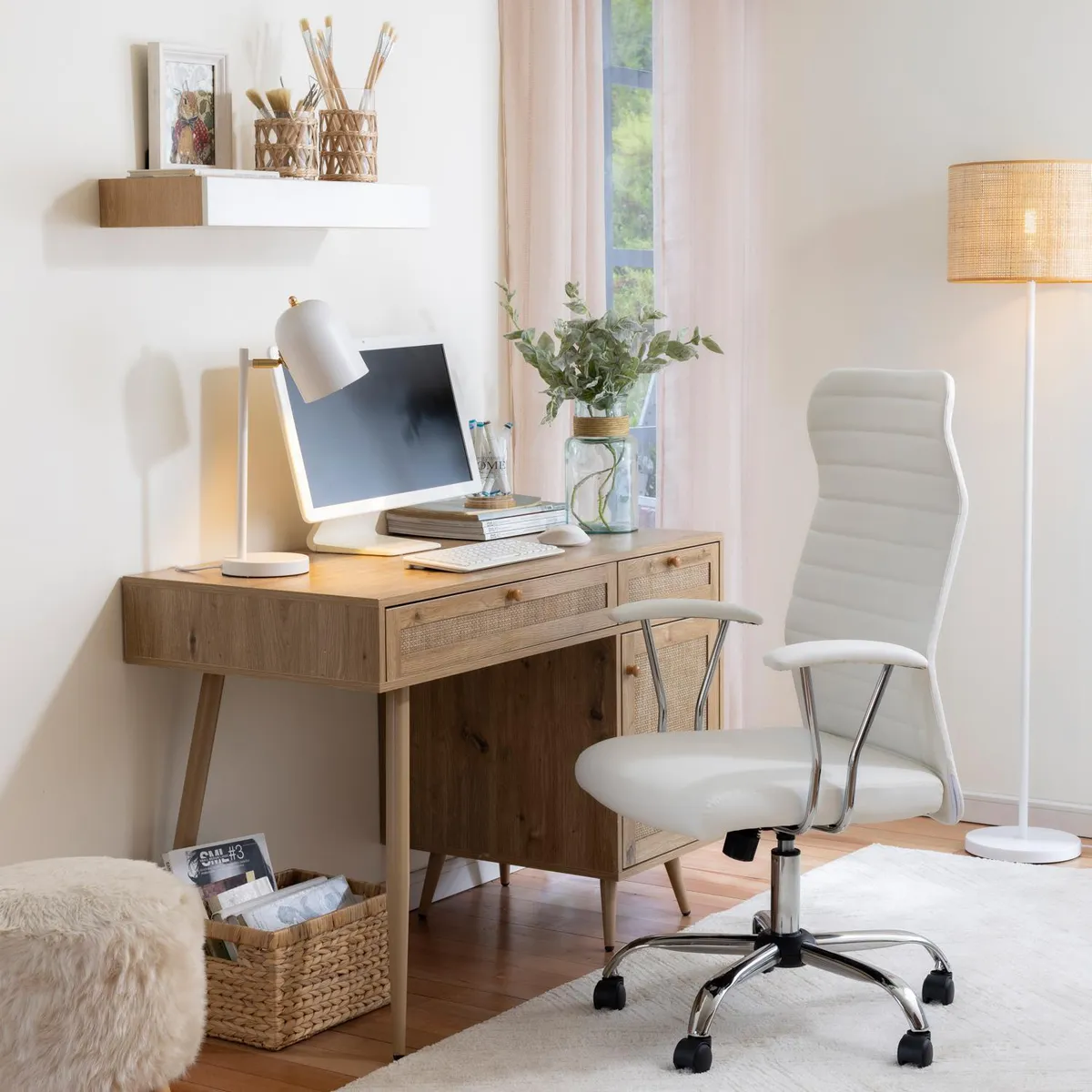 JUST HOME COLLECTION - Escritorio Valencia Madera 110x76x55 cm