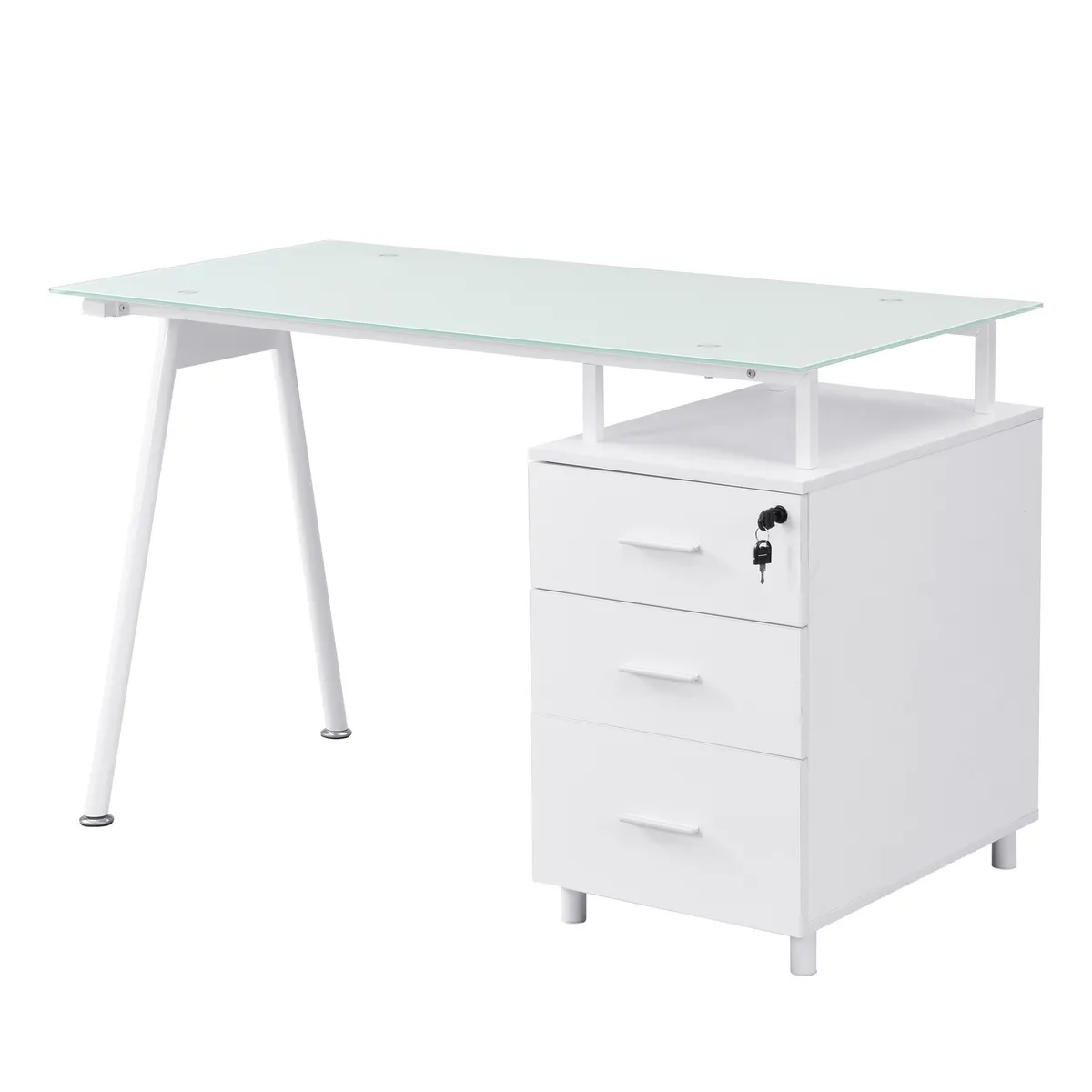 JUST HOME COLLECTION - Escritorio Tripoli Blanco 120x76x60 cm