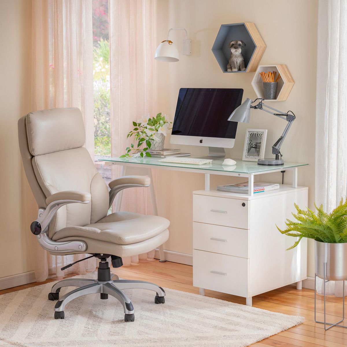 Escritorio Tripoli Blanco 120x76x60 cm, marca JUST HOME COLLECTION - Foto Principal