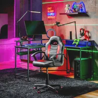 Silla Gamer Escritorio Zeta Rojo/Negro