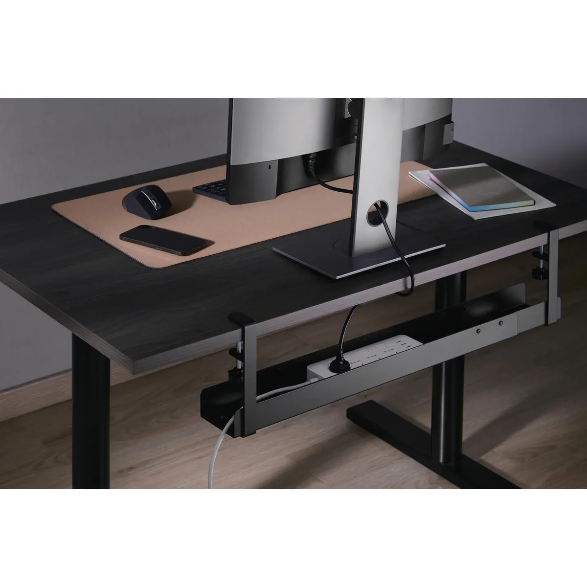 JUST HOME COLLECTION - Organizador Cable Extensible 10.5x20.7x120 cm Negro