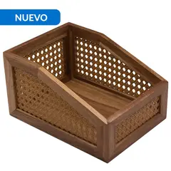 JUST HOME COLLECTION - Caja Tejita Acacia 26x19x14,5 cm
