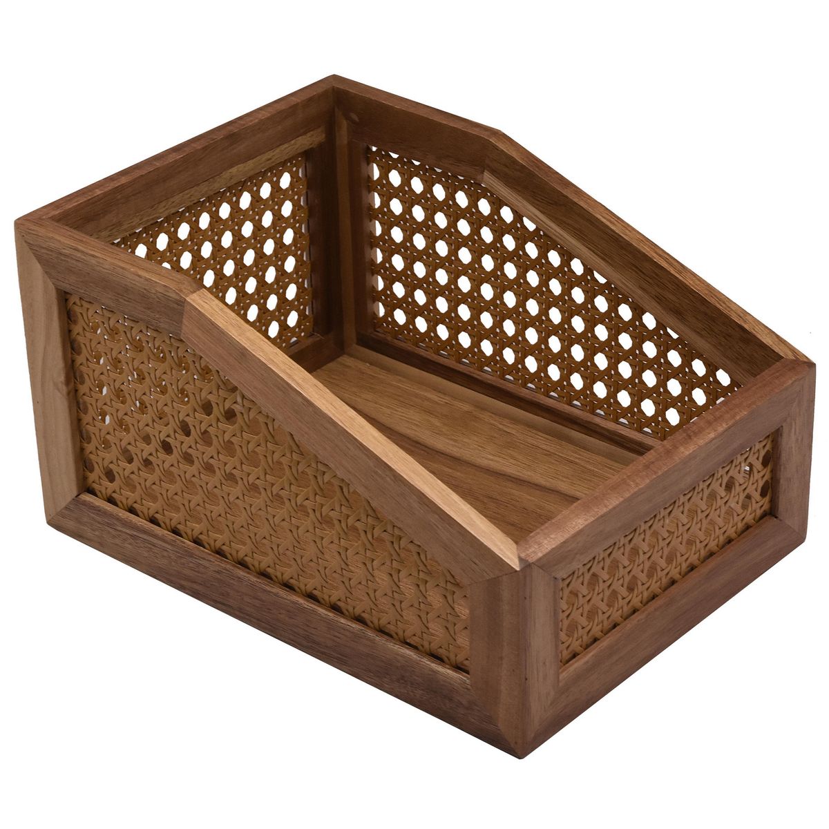 JUST HOME COLLECTION - Caja Tejita Acacia 26x19x14,5 cm