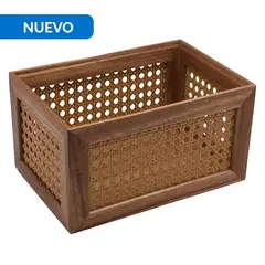 JUST HOME COLLECTION - Caja Tejita Acacia 24x16,2x13 cm