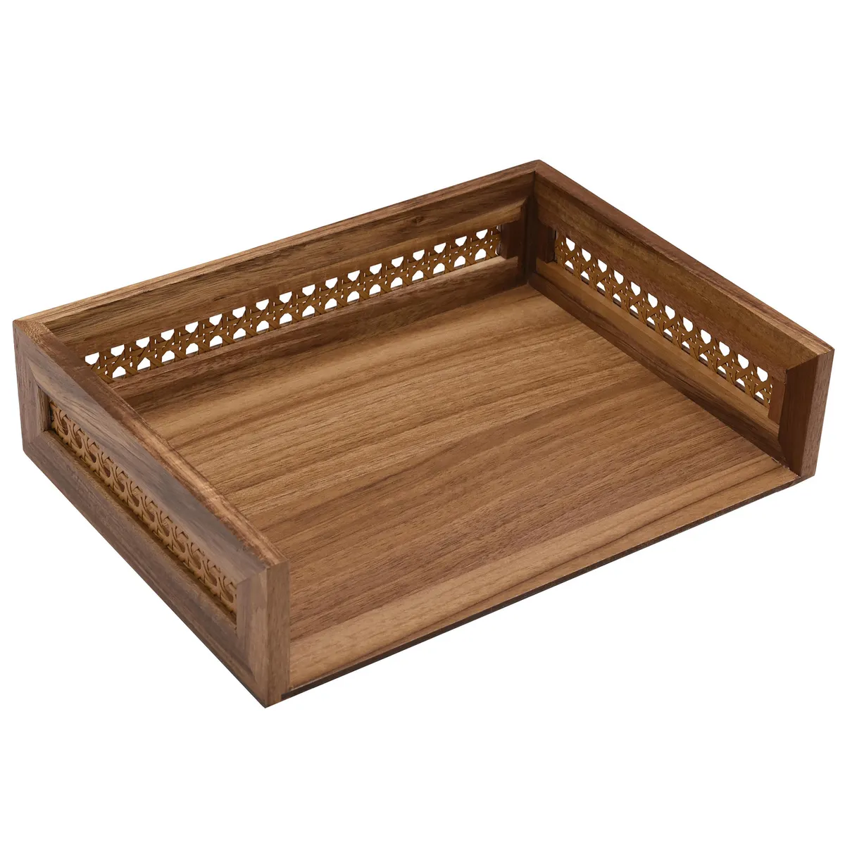 JUST HOME COLLECTION - Caja Tejita Acacia 28,5x21x7 cm