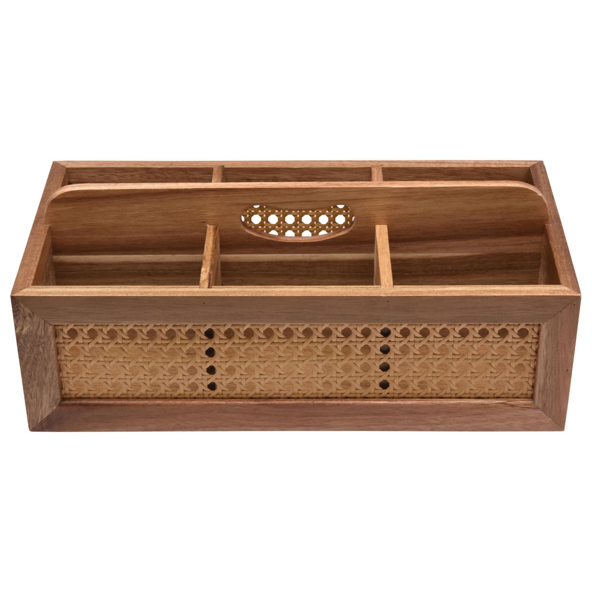JUST HOME COLLECTION - Organizador 6 Divisiones Acacia 36X18X14 Cm