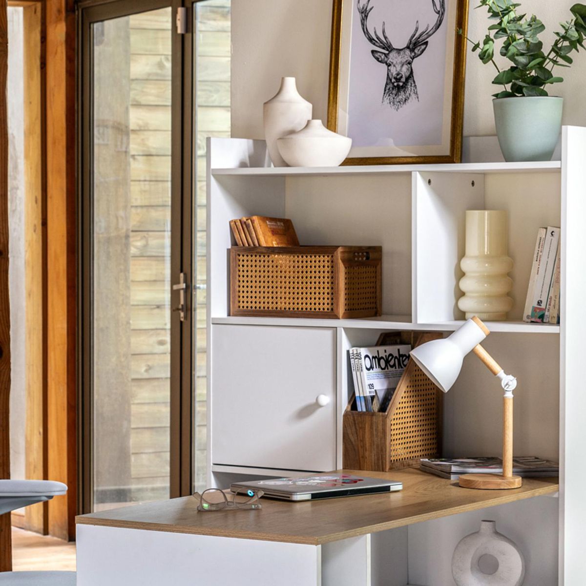 JUST HOME COLLECTION - Caja Tejita acacia 34x24x14 cm