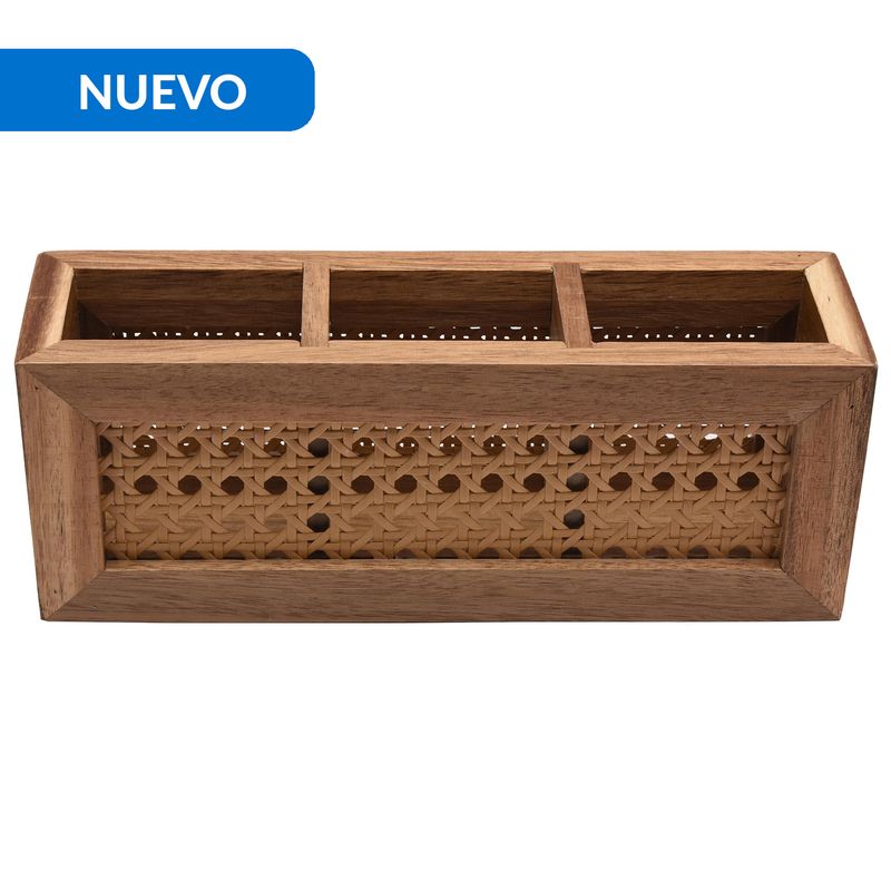 JUST HOME COLLECTION - Caja Tejita 3 compartimentos 24x6,5x9 cm
