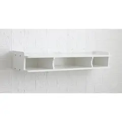 JUST HOME COLLECTION - Repisa 2 Nivel(es) 80x12.5x20 cm Blanco