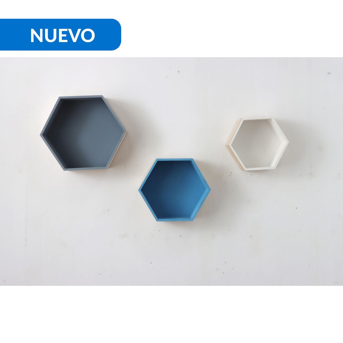 JUST HOME COLLECTION - Set de Repisas 3 Nivel(es) 17.5x30.5x10 cm Multicolor