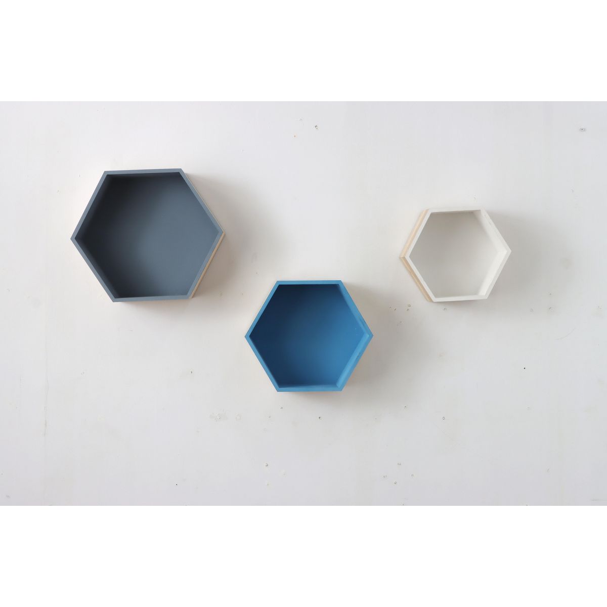 JUST HOME COLLECTION - Set de Repisas 3 Nivel(es) 17.5x30.5x10 cm Multicolor