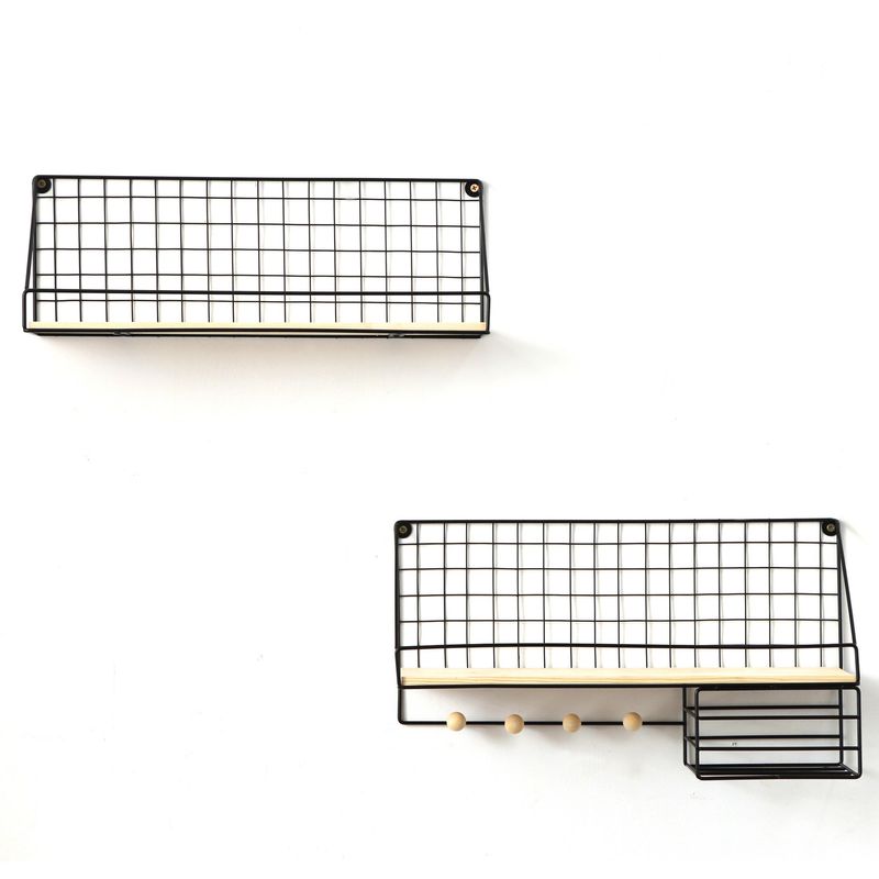 JUST HOME COLLECTION - Set de Repisas Altamira 2 Nivel(es) 60x4x20 cm Café