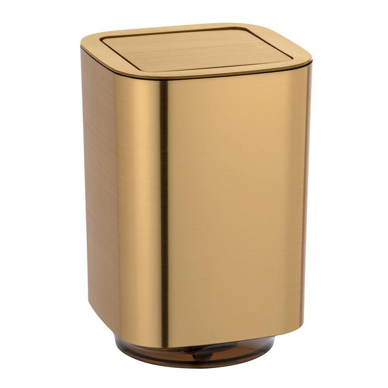 WENKO - Papelero 5.5 Litros Plástico Dorado