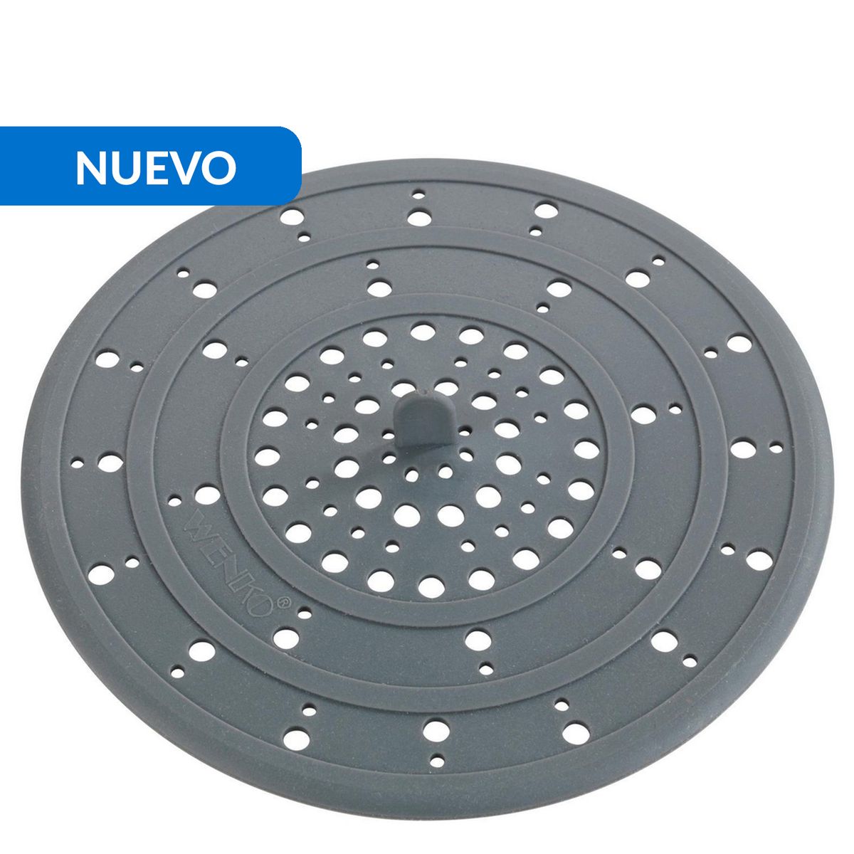 WENKO - Filtro de Desagüe 12x0.3x0.3 cm Gris