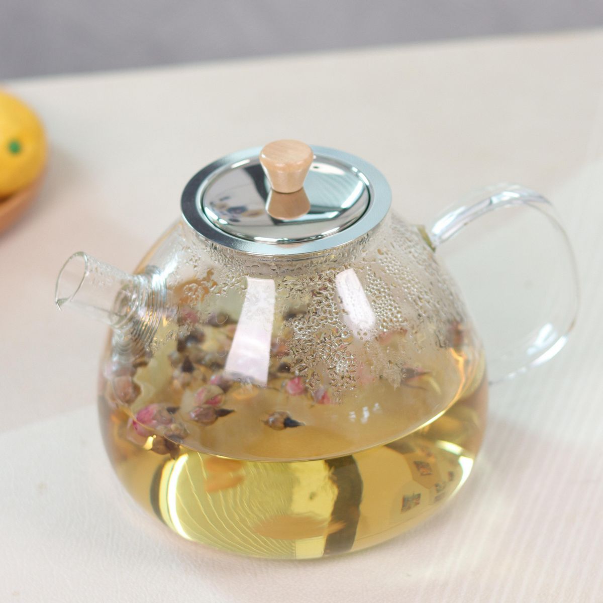 JUST HOME COLLECTION - Tetera Vidrio 1500 ml Transparente