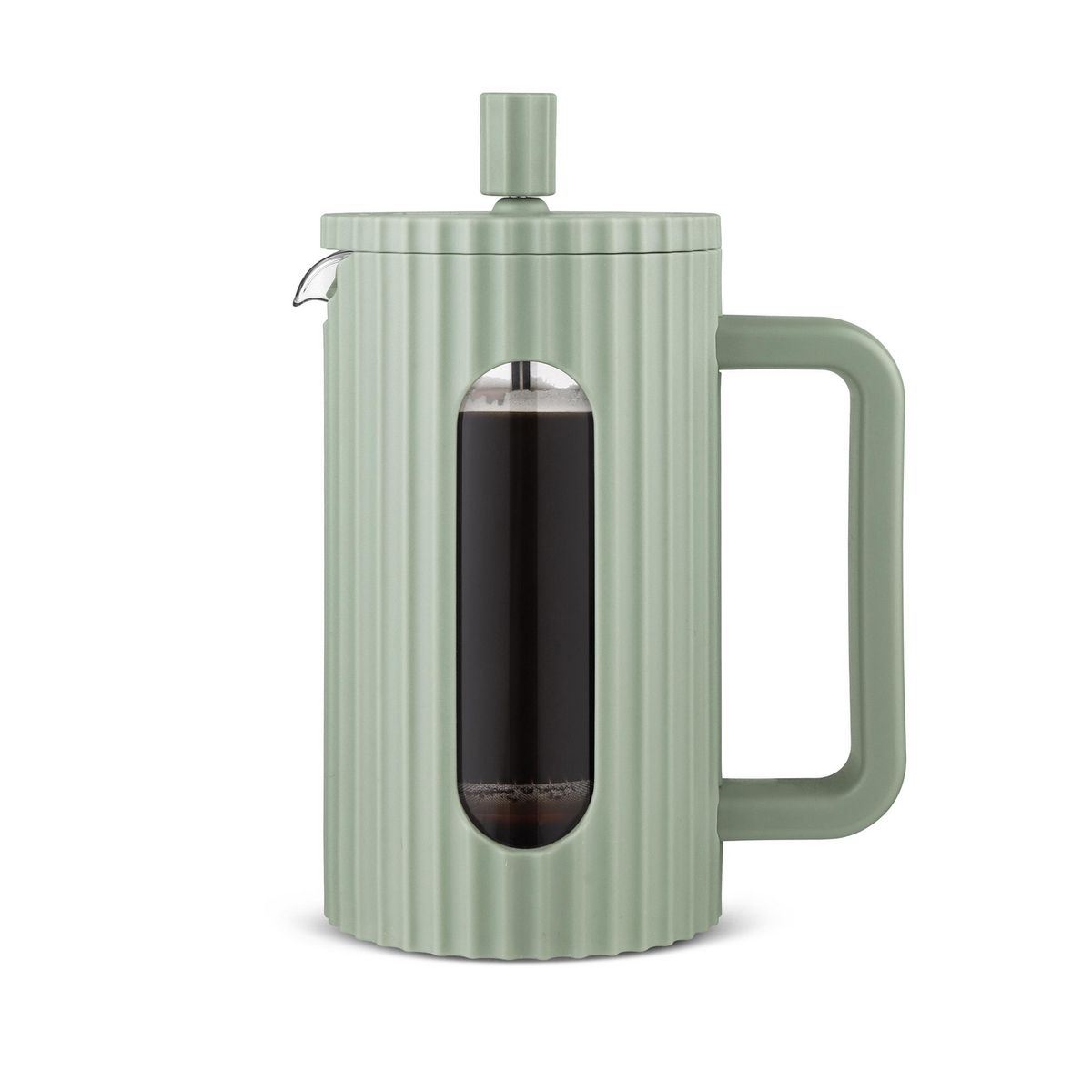 JUST HOME COLLECTION - Cafetera Prensa Vidrio 600 ml Verde