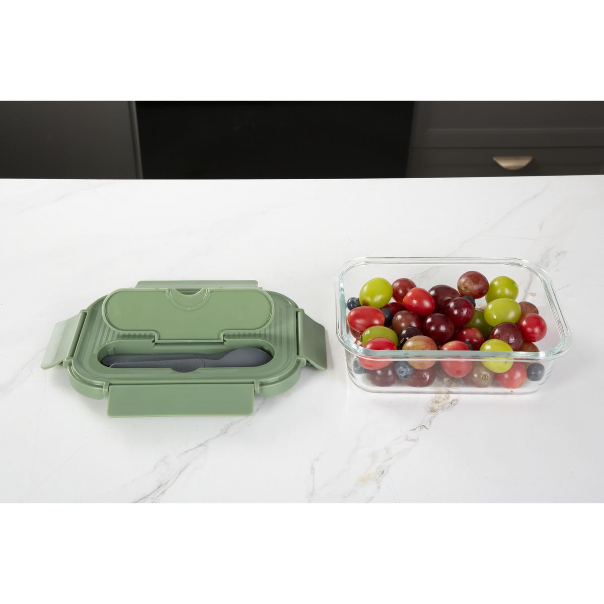 JUST HOME COLLECTION - Contenedor de Alimentos Vidrio 1050 ml