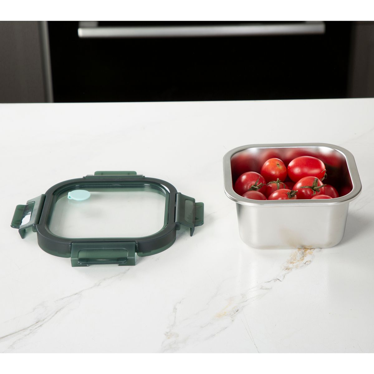 JUST HOME COLLECTION - Contenedor de Alimentos Acero Inoxidable 600 ml