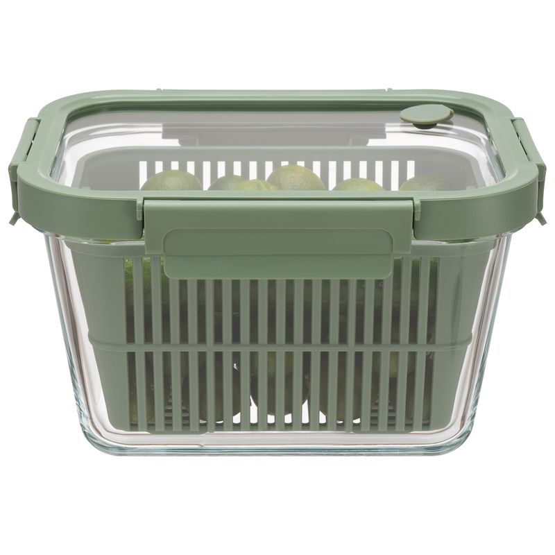 JUST HOME COLLECTION - Contenedor de Alimento Vidrio 1800 ml