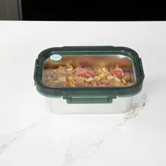 JUST HOME COLLECTION - Contenedor de Alimento Rectangular Acero Inoxidable 1200 ml