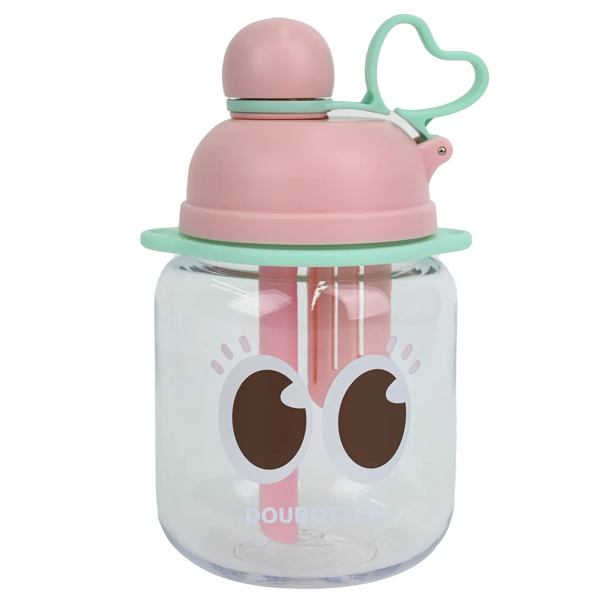 JUST HOME COLLECTION - Botella 800 ml con Tira Tela Rosa