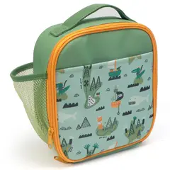 JUST HOME COLLECTION - Lonchera Verde Cocodrilo 24x21 cm