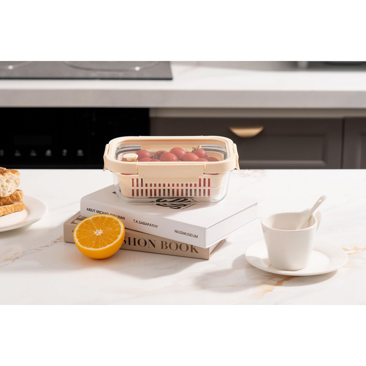 JUST HOME COLLECTION - Contenedor de Alimentos Vidrio 1050 ml